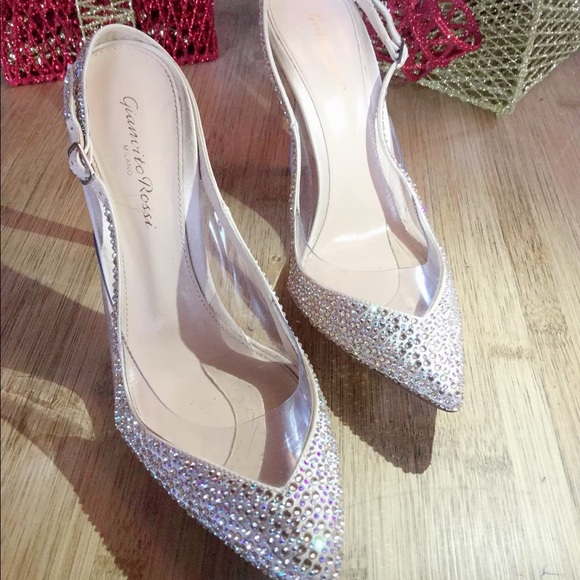 Gianvito Rossi crystal gold high heels - Picture 5 of 8